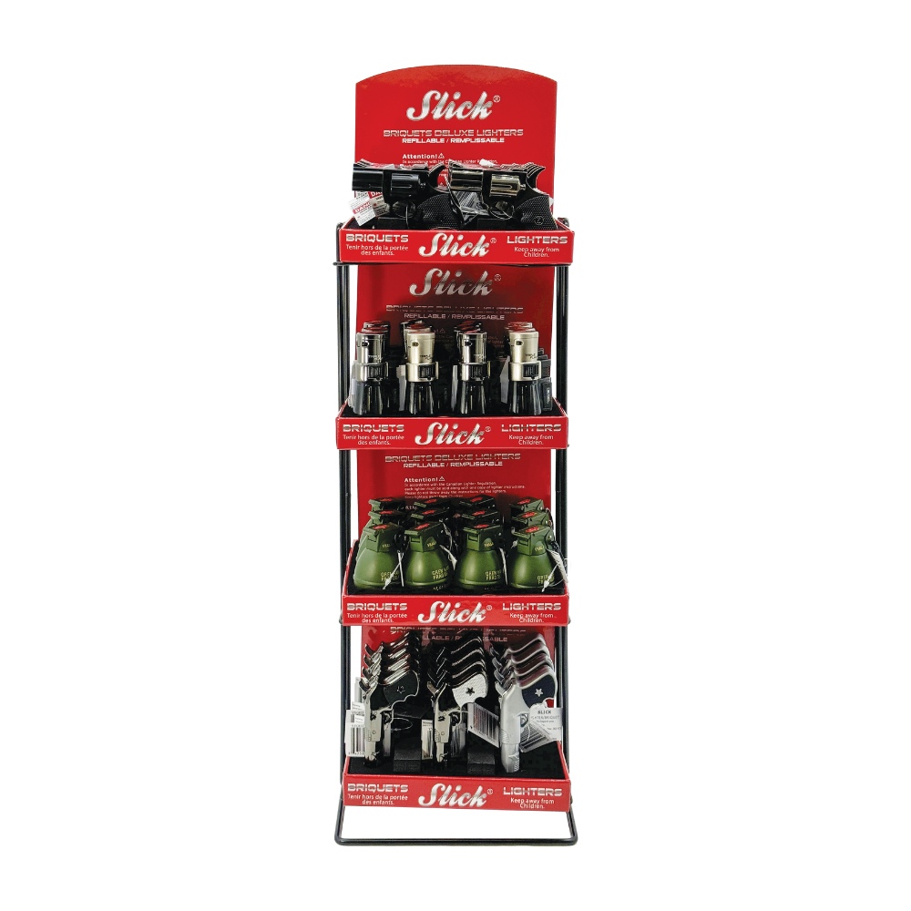 Image Single Metal Display for Slick Lighters 4 Levels, no panels